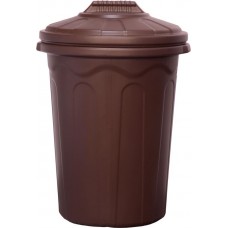 Бак хозяйственный пластиковый 100л, коричневый