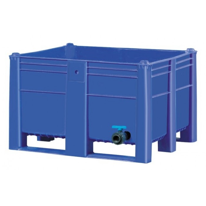 Большой пластиковый контейнер Type 1000 solid w/drainage valve