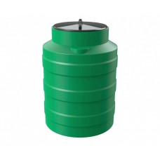 Емкость пластиковая V 100 литров, для воды, жидкостей и топлива, зеленая