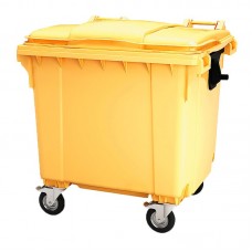 Контейнер для мусора 1100 литров, жёлтый