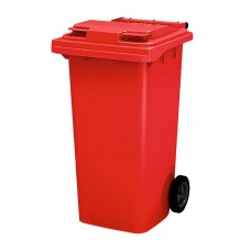 Контейнер для мусора с крышкой 240л, красный