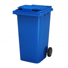 Контейнер для мусора с крышкой 240л, синий