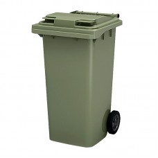 Контейнер для мусора с крышкой 240л, зеленый
