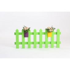 Садовый забор, 1060х400 мм, пластиковый, салатовый
