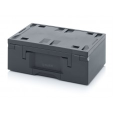 Ящик для инструментов PRO TB 6422 F1, 60 x 40 x 23 см, тёмно-серый бокс, тёмно-серая крышка